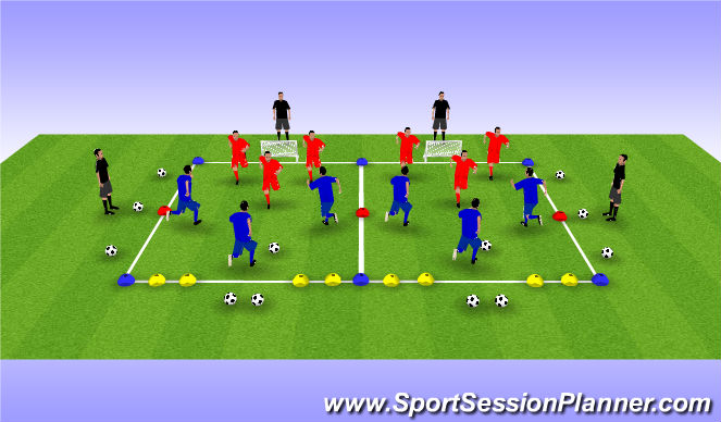 Football/Soccer Session Plan Drill (Colour): GAME PHASE PREPARATION