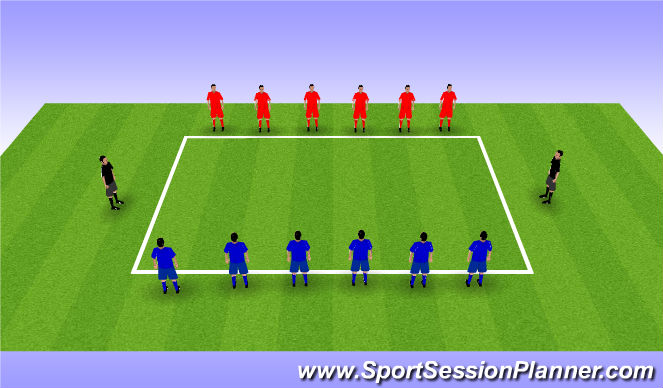 Football/Soccer Session Plan Drill (Colour): Cool down activity