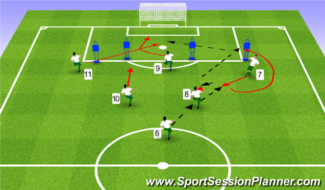 Football/Soccer Session Plan Drill (Colour): Pattern #1