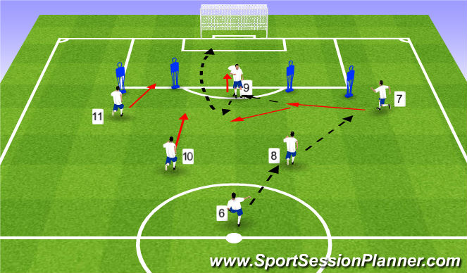 Football/Soccer Session Plan Drill (Colour): Pattern #5