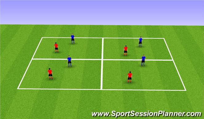 Football/Soccer Session Plan Drill (Colour): Knee Tag