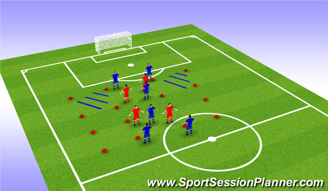Football/Soccer Session Plan Drill (Colour): Screen 1