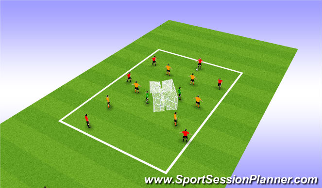 Football/Soccer Session Plan Drill (Colour): Screen 3
