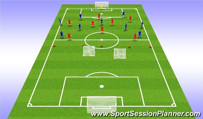 Football/Soccer Session Plan Drill (Colour): Screen 2