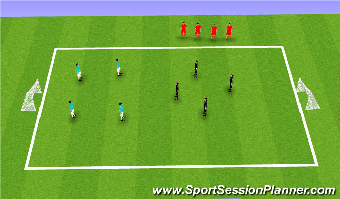 Football/Soccer Session Plan Drill (Colour): Game