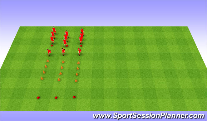 Football/Soccer Session Plan Drill (Colour): Fast Feet