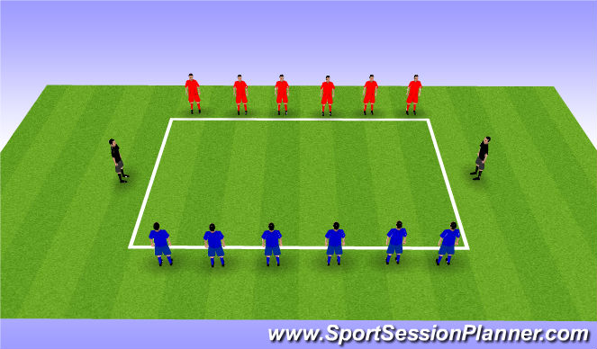 Football/Soccer Session Plan Drill (Colour): Cool down activity