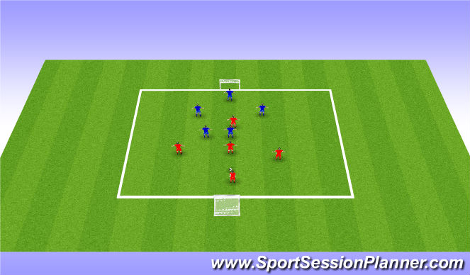 Football/Soccer Session Plan Drill (Colour): 5v5 Tournament