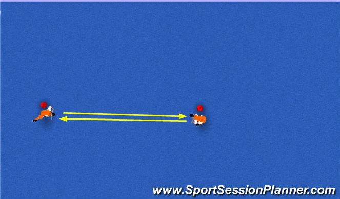 Hockey Session Plan Drill (Colour): Basistechniek 1-1