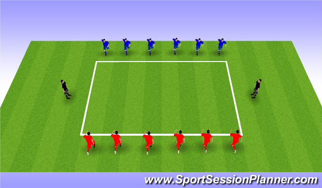 Football/Soccer Session Plan Drill (Colour): Cool down activity