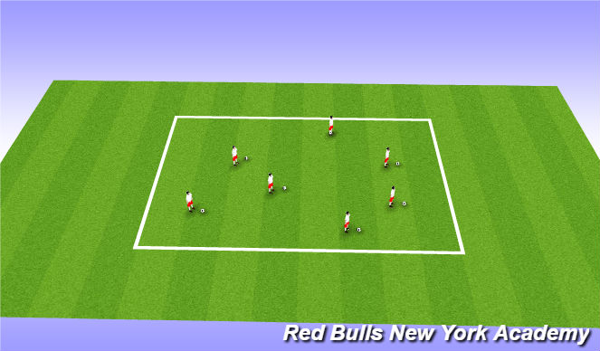 Football/Soccer Session Plan Drill (Colour): Juggling