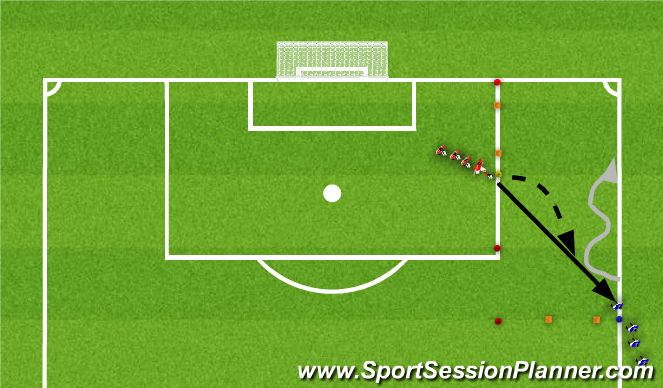 Football/Soccer Session Plan Drill (Colour): Training 4