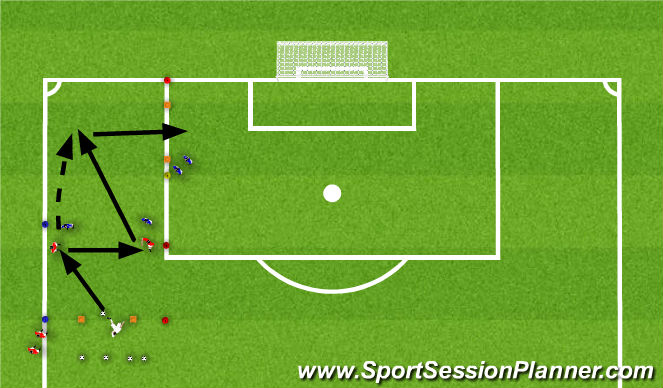 Football/Soccer Session Plan Drill (Colour): Training 6