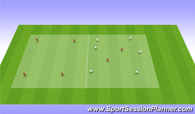 Football/Soccer Session Plan Drill (Colour): BOXES