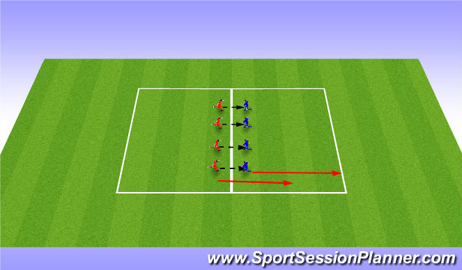 Football/Soccer Session Plan Drill (Colour): Reactions
