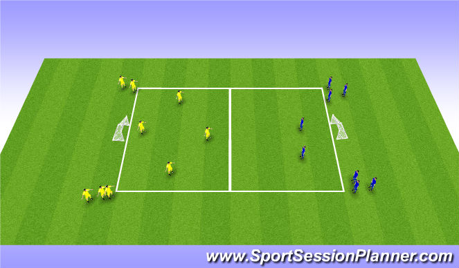 Football/Soccer Session Plan Drill (Colour): Screen 3