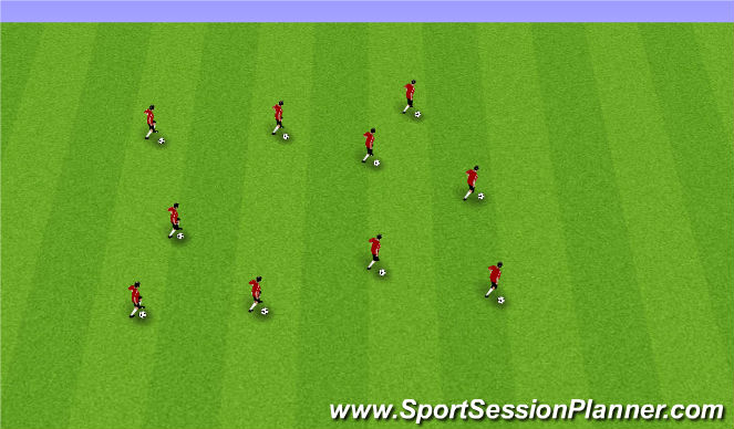 Football/Soccer Session Plan Drill (Colour): Week 10 ODP 3rd Session Winter