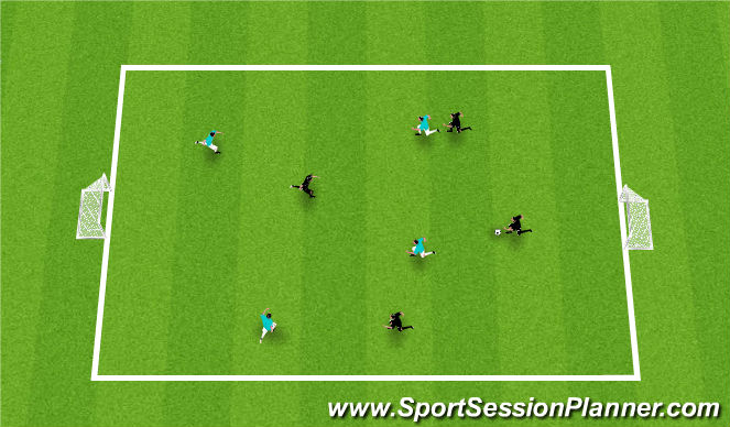Football/Soccer Session Plan Drill (Colour): Reg Small Sided Games