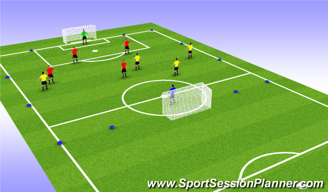 Football/Soccer Session Plan Drill (Colour): Screen 1