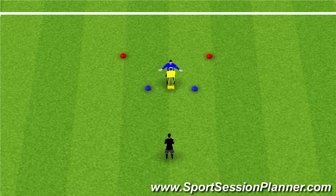 Football/Soccer Session Plan Drill (Colour): Mannequin