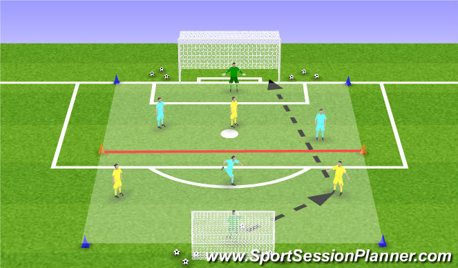 Football/Soccer Session Plan Drill (Colour): Skill Game: STB