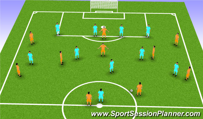 Football/Soccer Session Plan Drill (Colour): FOOTBALL PROBLEM