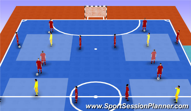 Futsal Session Plan Drill (Colour): Screen 2