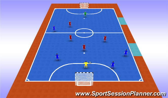 Futsal Session Plan Drill (Colour): Screen 4