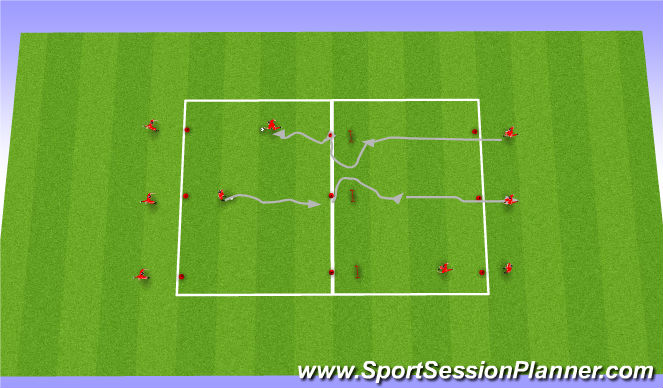 Football/Soccer Session Plan Drill (Colour): Explosive Power and Conditioning