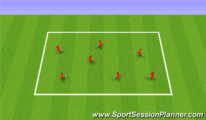 Football/Soccer Session Plan Drill (Colour): Warm up Extension