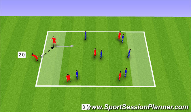 Football/Soccer Session Plan Drill (Colour): Screen 2