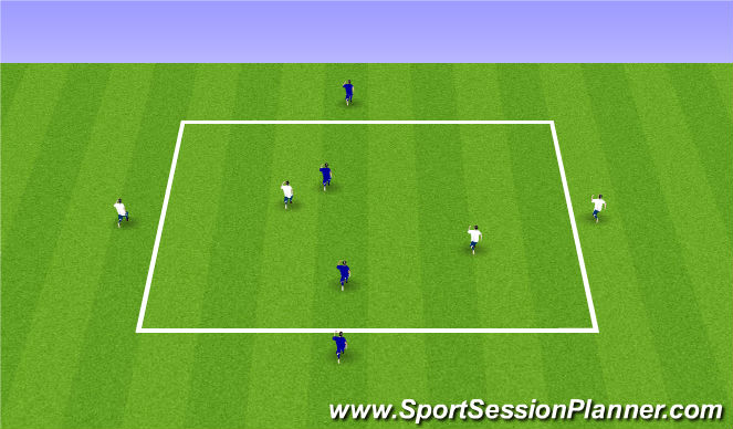 Football/Soccer Session Plan Drill (Colour): SSG