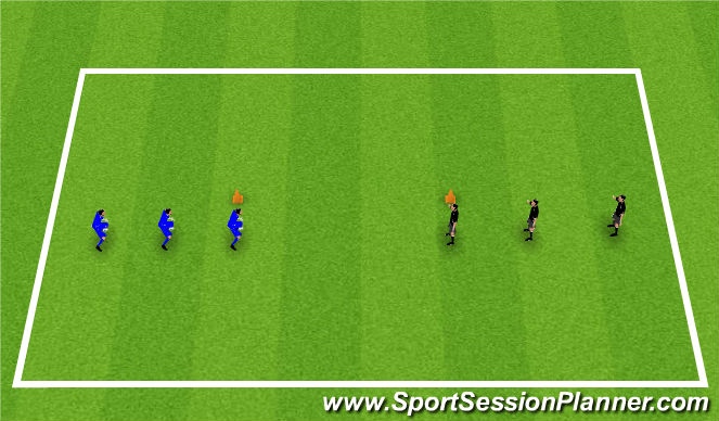 Football/Soccer Session Plan Drill (Colour): Passing