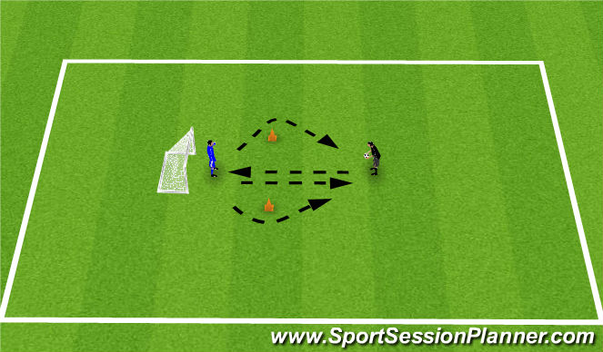 Football/Soccer Session Plan Drill (Colour): Passout