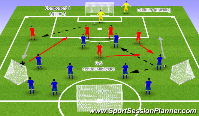 Football/Soccer Session Plan Drill (Colour): Component 1 Option 3