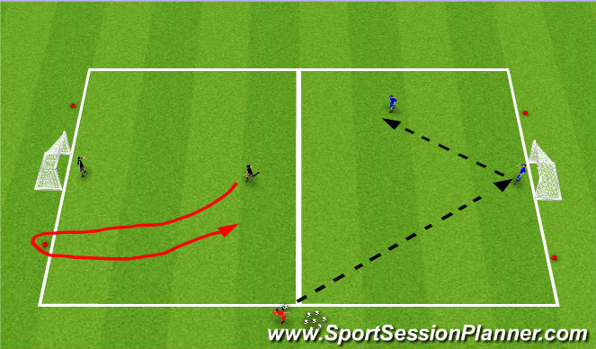 Football/Soccer Session Plan Drill (Colour): Screen 1