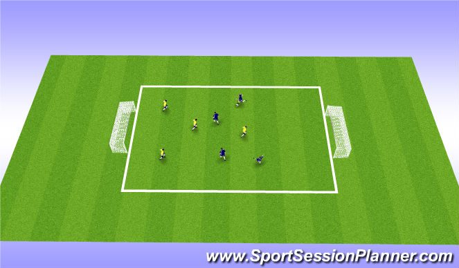 Football/Soccer Session Plan Drill (Colour): small sided game