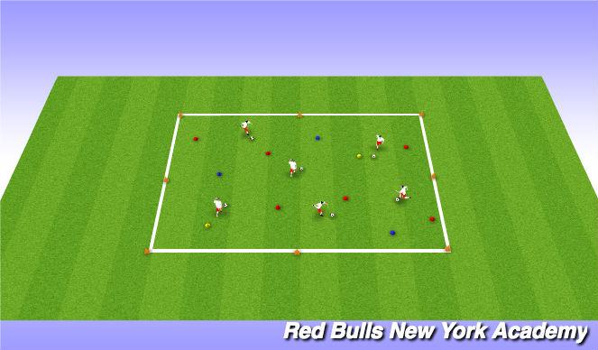 Football/Soccer Session Plan Drill (Colour): Activity 1
