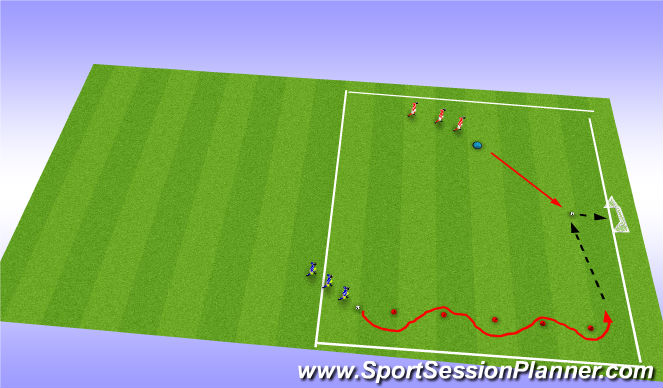 Football/Soccer Session Plan Drill (Colour): Screen 1