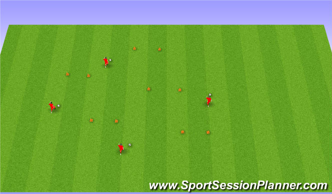 Football/Soccer Session Plan Drill (Colour): Gate game