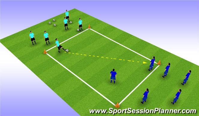 Football/Soccer Session Plan Drill (Colour): Screen 1