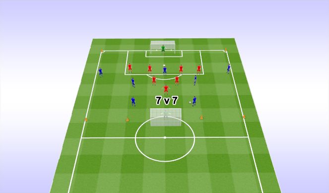 Football/Soccer Session Plan Drill (Colour): Training Game
