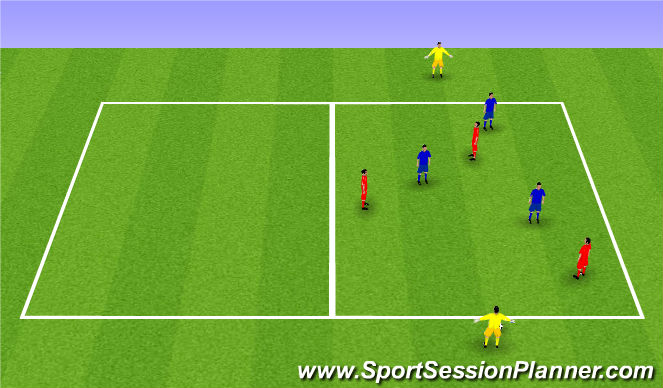 Football/Soccer Session Plan Drill (Colour): Animation 1