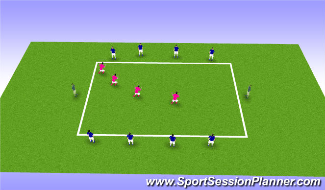 Football/Soccer Session Plan Drill (Colour): Small Sided
