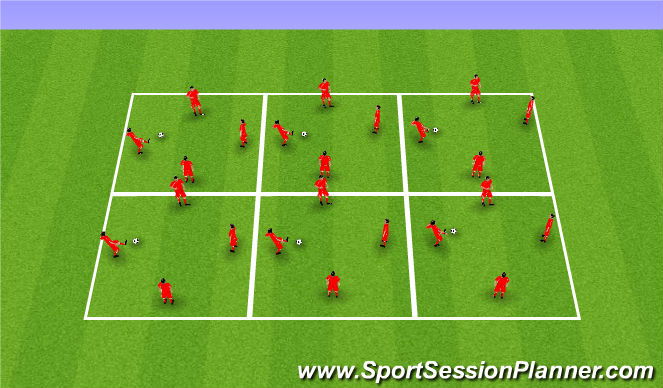 Football/Soccer Session Plan Drill (Colour): 4v0 Rondo