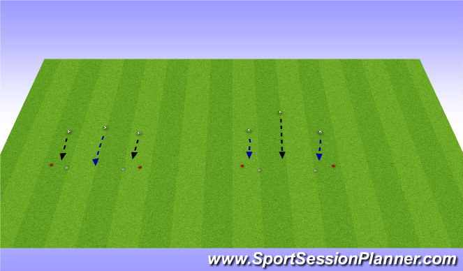 Football/Soccer Session Plan Drill (Colour): Diving w/Handling