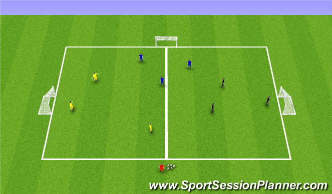 Football/Soccer Session Plan Drill (Colour): Screen 1