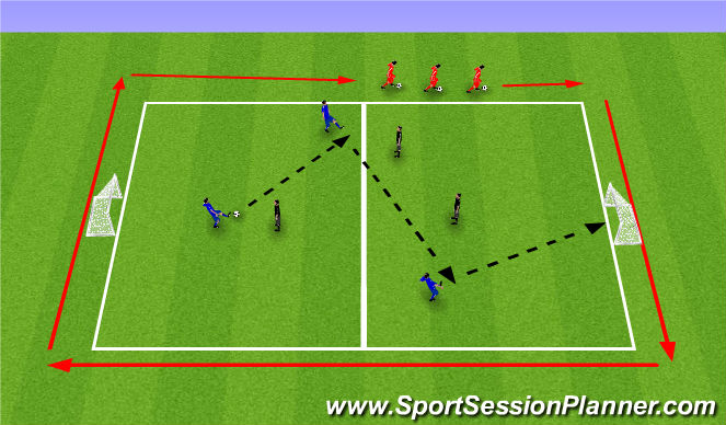 Football/Soccer Session Plan Drill (Colour): Screen 1