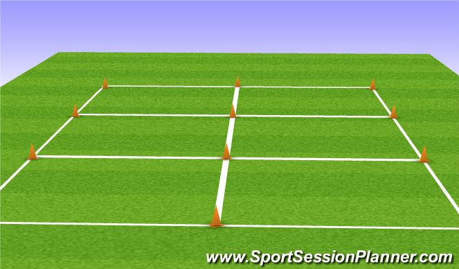Football/Soccer Session Plan Drill (Colour): Dome Set Up & Organization