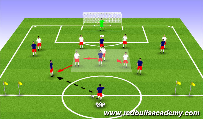 Football/Soccer Session Plan Drill (Colour): Team